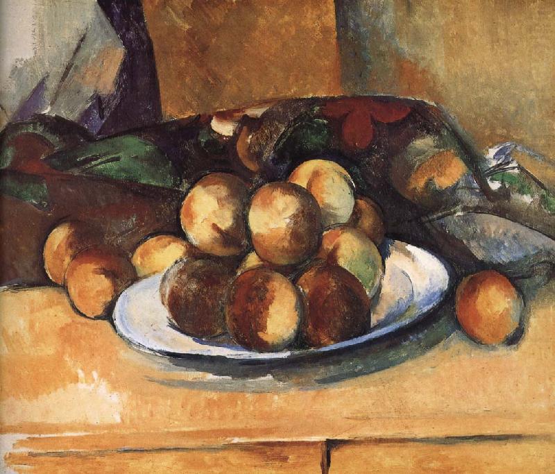 Paul Cezanne plate of peach china oil painting image